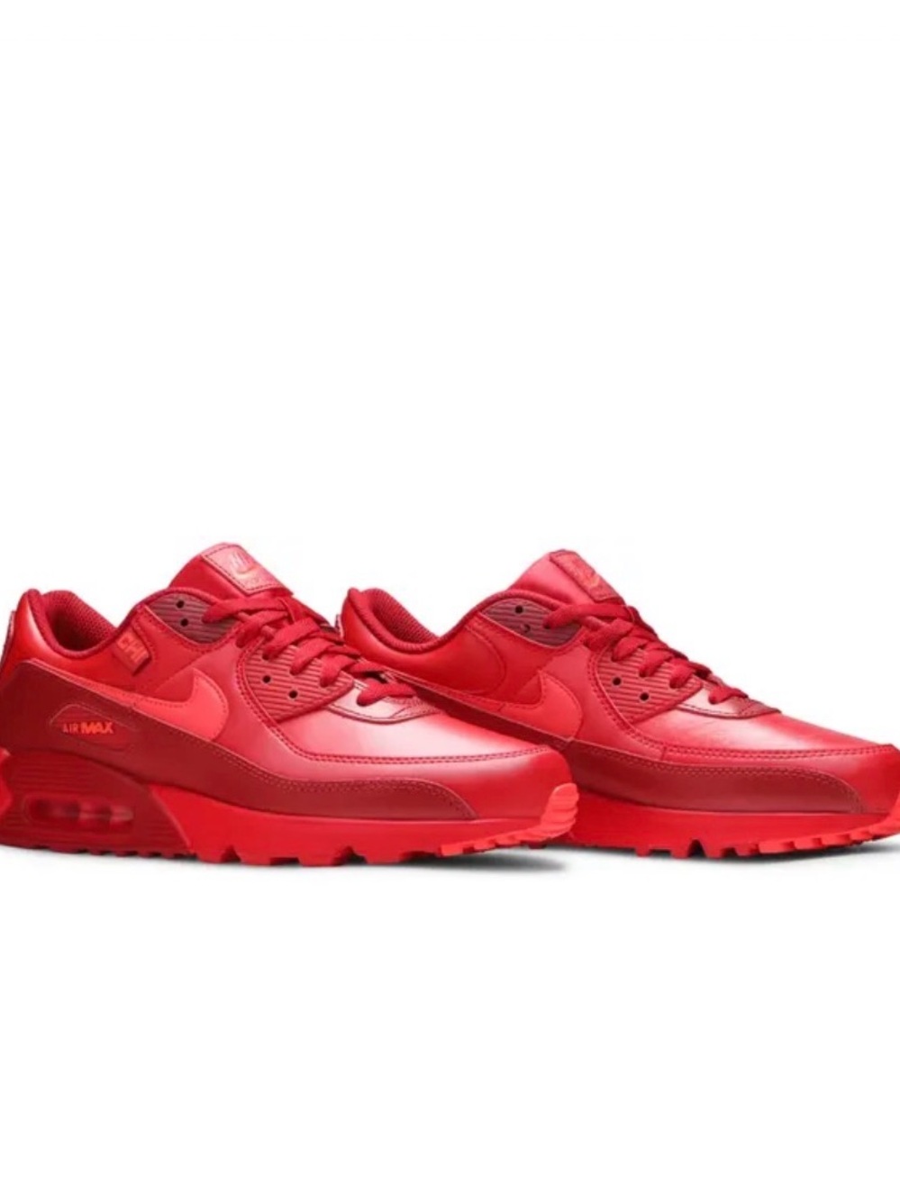 Nike Men's Air Max 90 Low-Top Sneakers - Red